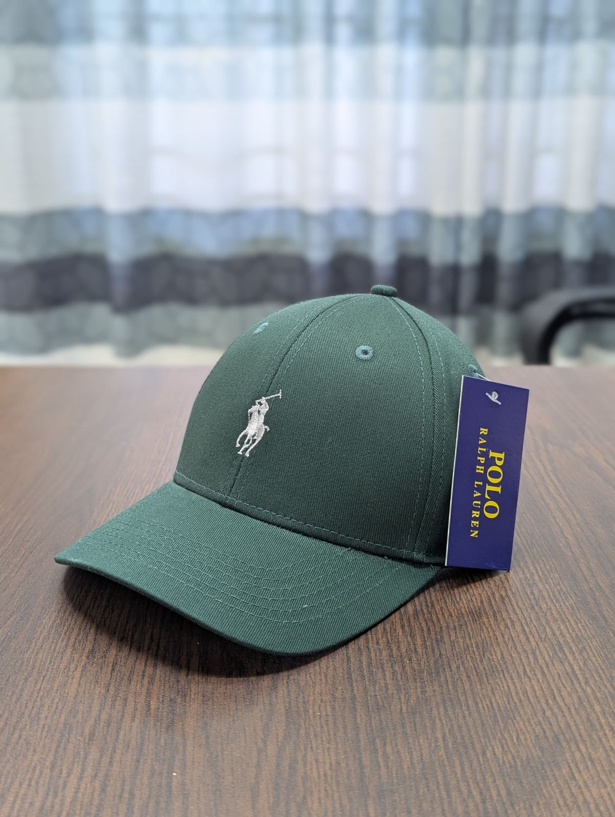 Cap Dark Green White Horse