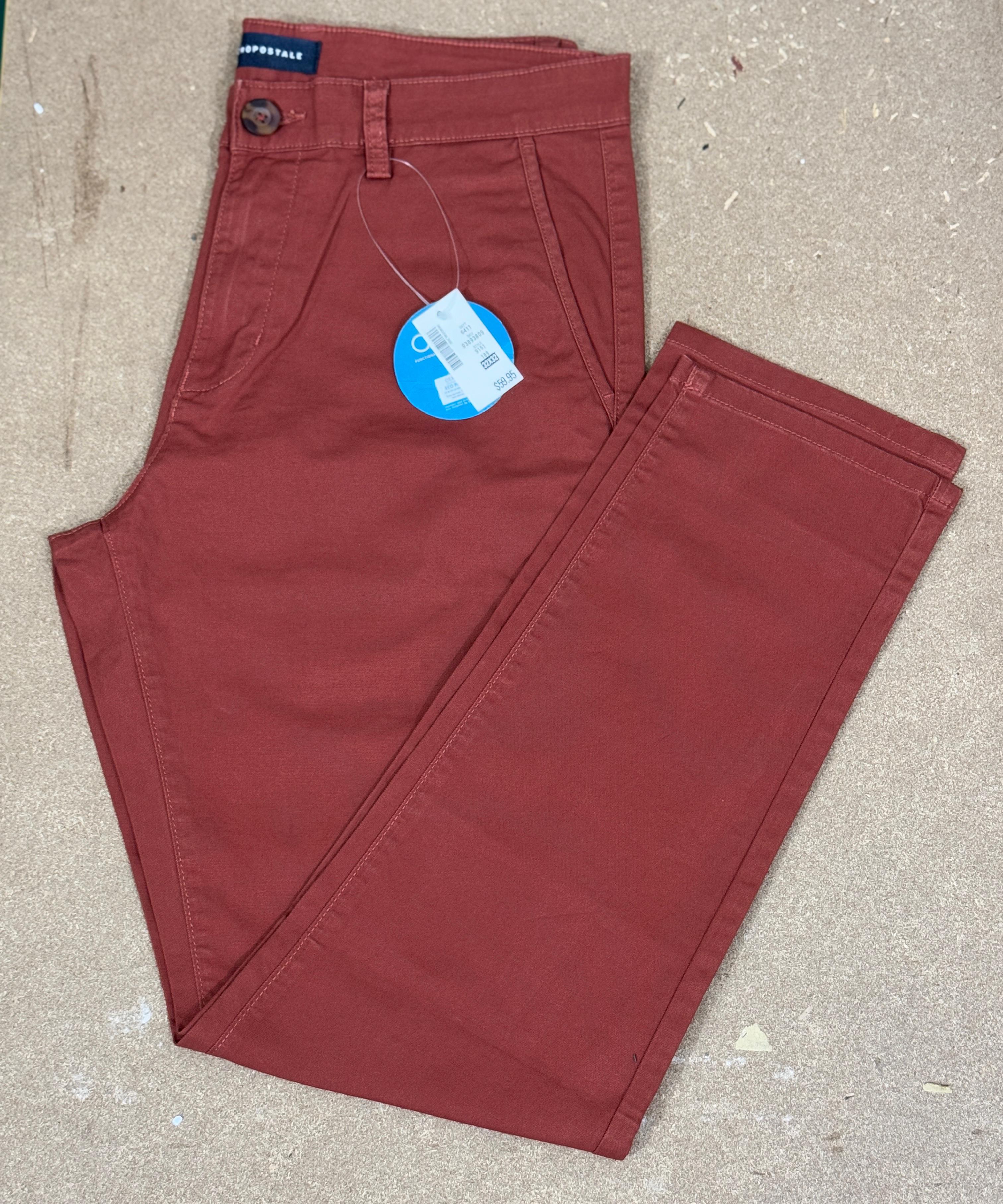 Twill Pant Maroon